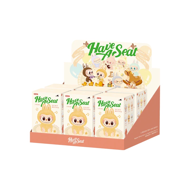 LABUBU Have a Seat blind box set 6 pieces Pop Mart collectible
Pop Mart LABUBU plush vinyl figure seated blind box
LABUBU surprise plush figure set pastel colors collectible
LABUBU 6-pack blind box seated figure kawaii toy
LABUBU official Pop Mart plush vinyl seated figures
Brown LABUBU plush seated figure 6-box set
Pink LABUBU plush seated figure 6-box set
Blue LABUBU plush seated figure 6-box set
Green LABUBU plush seated figure 6-box set
Gray LABUBU plush seated figure 6-box set
Full LABUBU Have a Seat 6