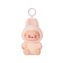 Authentic LABUBU Dada figure from Have a Seat Series | Gray vinyl plush with cheeky smile and detachable keyring | collectible for display or backpack