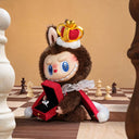 LABUBU Let's Checkmate in chess master pose | 20cm poseable vinyl doll for strategy game decor | Kawaii king/queen collectible with noble expression