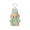 Authentic LABUBU Ququ figure from Have a Seat Series | Gray vinyl plush with cheeky smile and detachable keyring | collectible for display or backpack