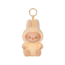Authentic LABUBU Sisi figure from Have a Seat Series | Gray vinyl plush with cheeky smile and detachable keyring | collectible for display or backpack