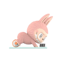 POP MART LABUBU Ab Roller Figure (Lazy-Yoga Series) | Monster struggling with core workout pose | Funny exercise vinyl toy

