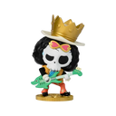 POP MART LABUBU Brook Figure (ONE PIECE Series) | Soul King skeleton with afro | Yohohoho musician vinyl toy


