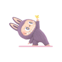 POP MART LABUBU Little Bird Figure (Lazy-Yoga Series) | Balancing bird pose monster | Delicate yoga vinyl toy

