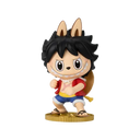 POP MART LABUBU Monkey D. Luffy Figure (ONE PIECE Series) | Straw Hat captain with stretchy arms | Rare anime collaboration vinyl toy

