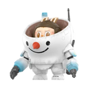 POP MART LABUBU S.A.F.S Snowman Figure (Kow Yokoyama Ma.k. Series) | White winter-camouflage mecha vinyl toy | Limited-edition military collectible

