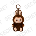 Rare secret LABUBU Duoduo with vintage radio accessory | Exclusive chocolate-brown vinyl plush | Limited 1/72 collectible for serious fans
